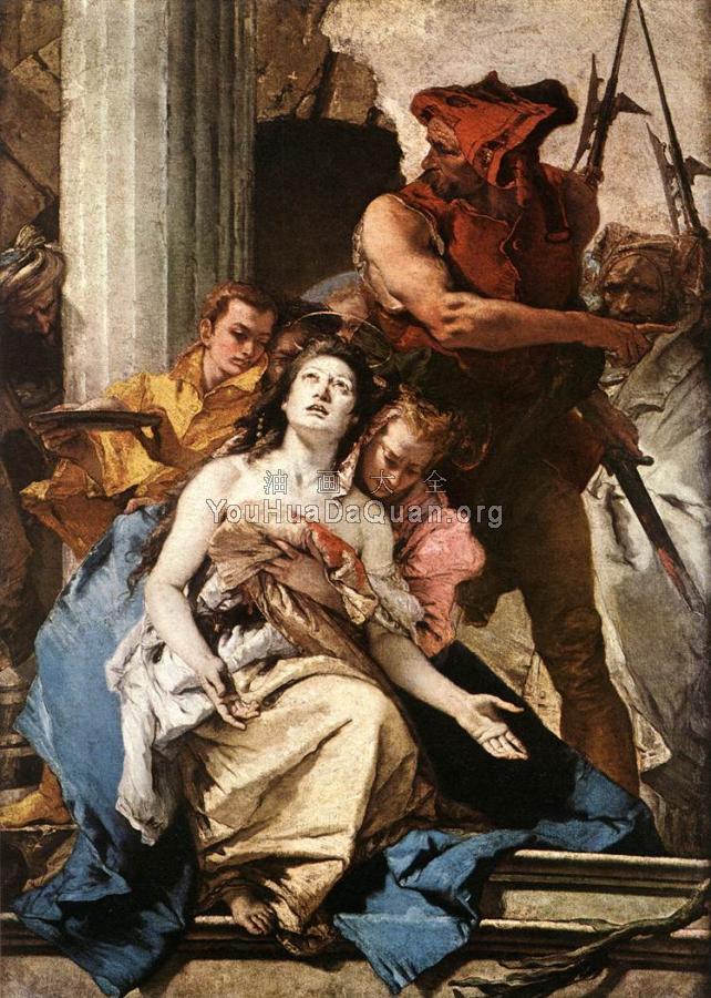 The Martyrdom of St Agatha - 乔瓦尼·巴蒂斯塔·提埃波罗